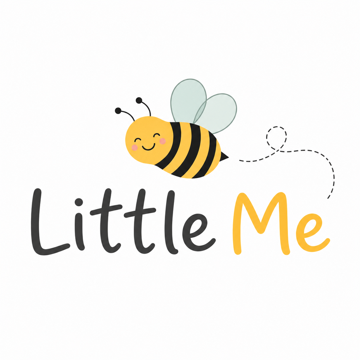 Little Me smiling bee logo